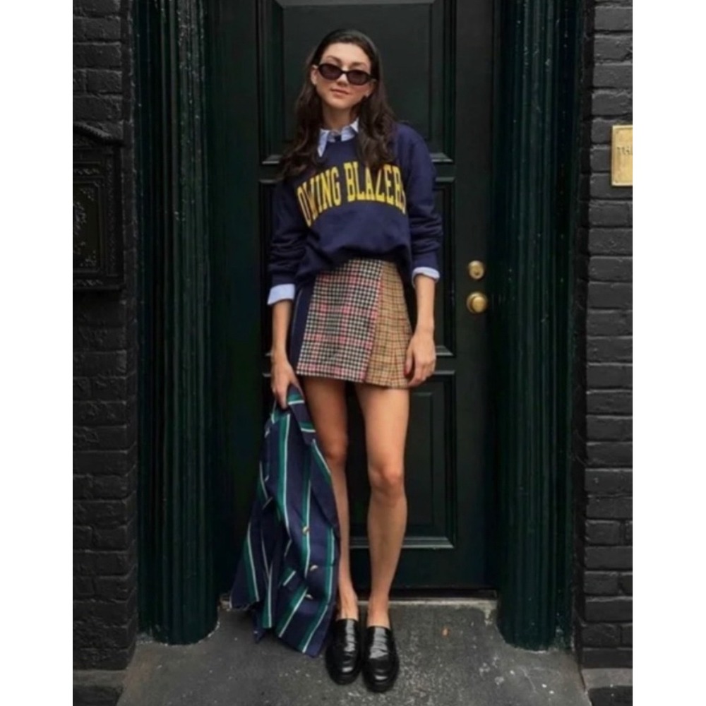 Rowing Blazers Plaid Mini Skirt - Multicolor
